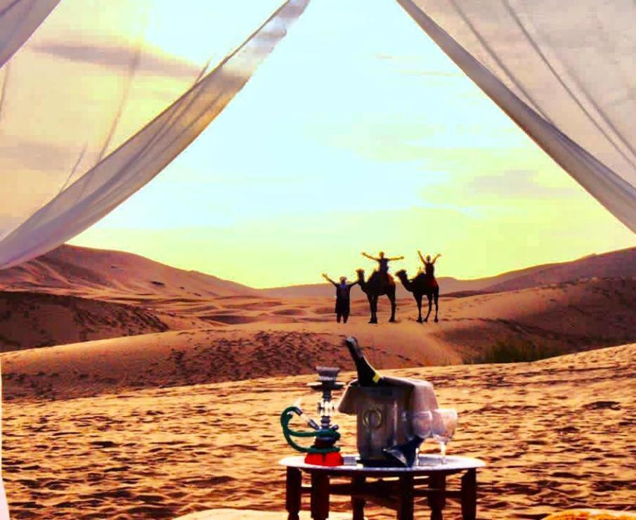 Merzouga luxury sahara camp Exterior foto